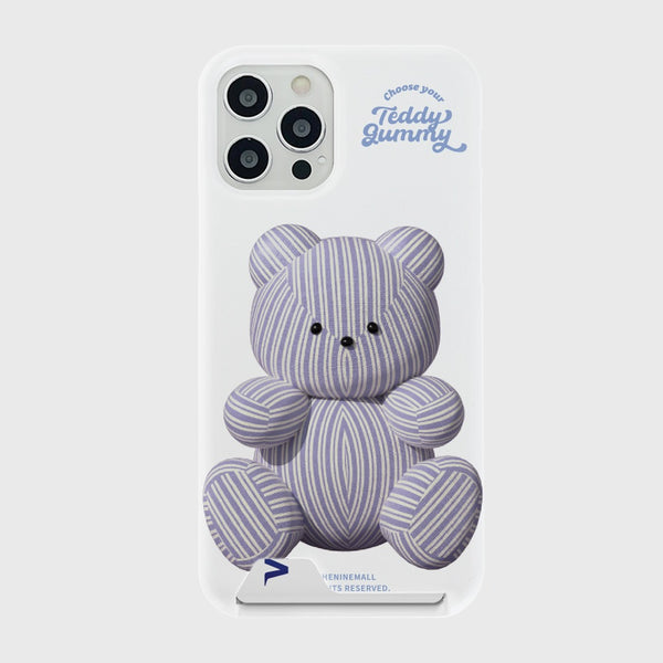 [THENINEMALL] Stripy Gummy Hard Phone Case (2 types)