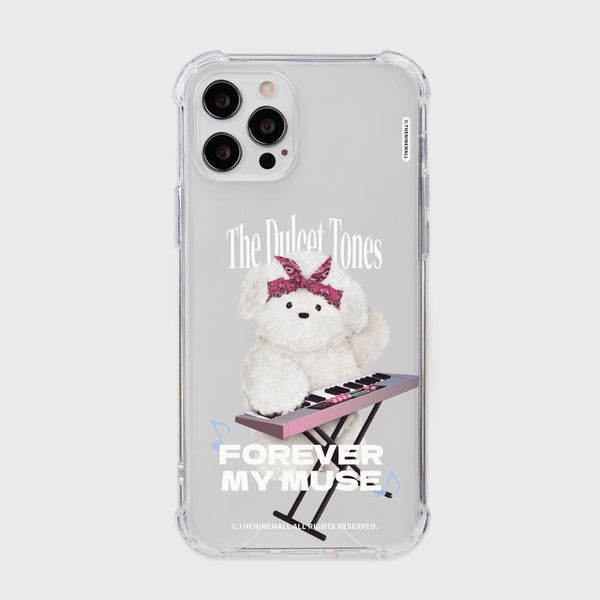 [THENINEMALL] Blue Muse Ppokku Clear Phone Case (3 types)