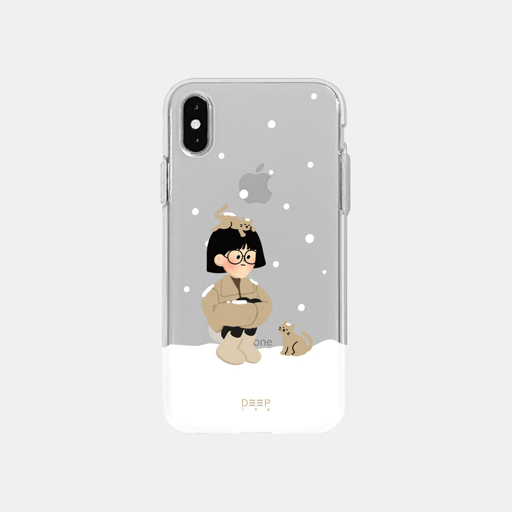 [DEEPING CASE] 스노우 걸 Jelly Case