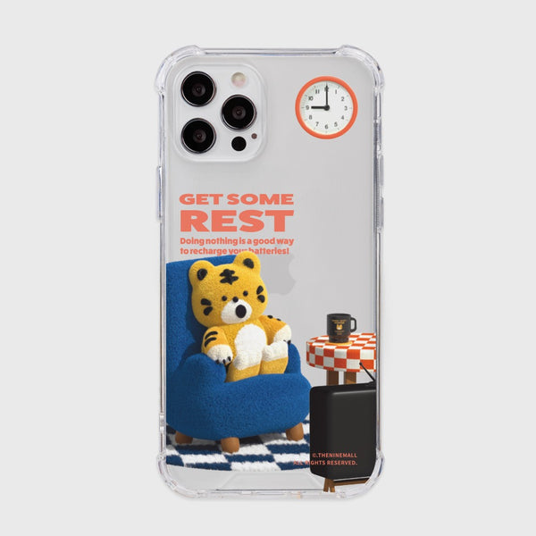 [THENINEMALL] Rest Hey Tiger Clear Phone Case (3 types)