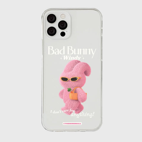 [THENINEMALL] Bad Windy Clear Phone Case (3 types)