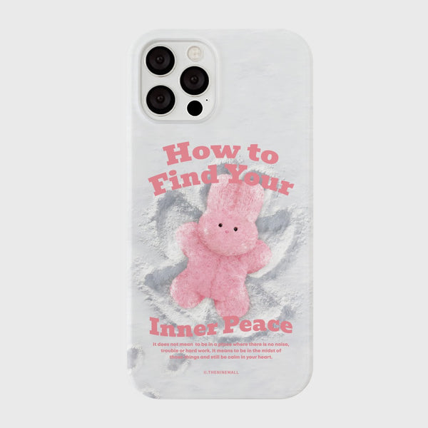 [THENINEMALL] Windy Snow Inner Peace Hard Phone Case (2 types)