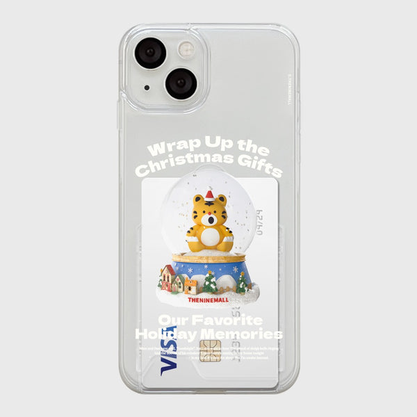 [THENINEMALL] Hey Tiger Snowball Clear Phone Case (3 types)