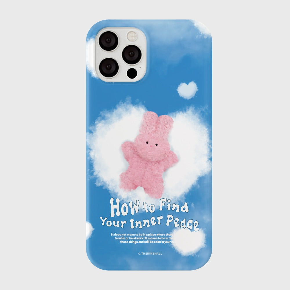 [THENINEMALL] Windy Cloud Inner Peace Hard Phone Case (2 types)