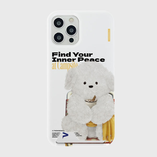 [THENINEMALL] Yellow Camping Ppokku Hard Phone Case (2 types)