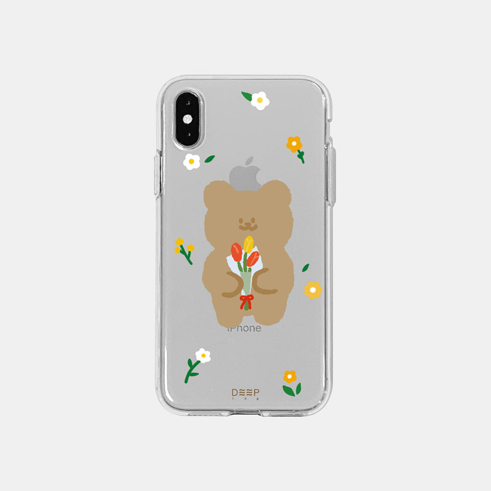 [DEEPING CASE] 꽃다발 귤곰 Jelly Case