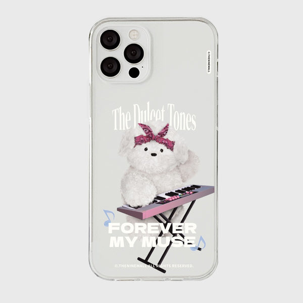 [THENINEMALL] Blue Muse Ppokku Clear Phone Case (3 types)