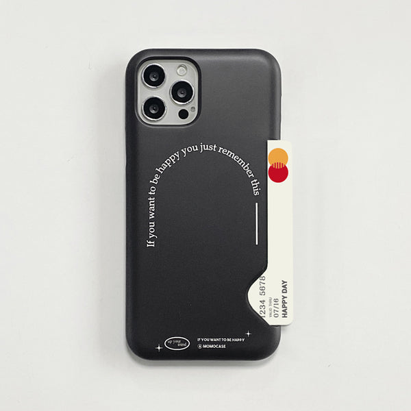 [MOMO CASE] 523 Remember(블랙) Phone Case