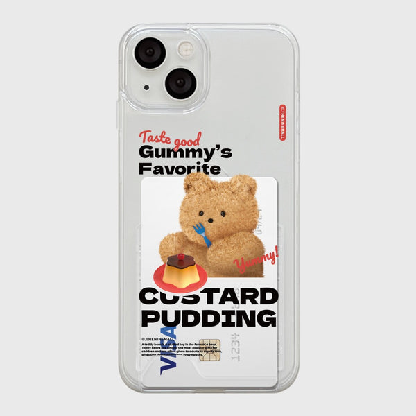 [THENINEMALL] Pudding Gummy Clear Phone Case (3 types)