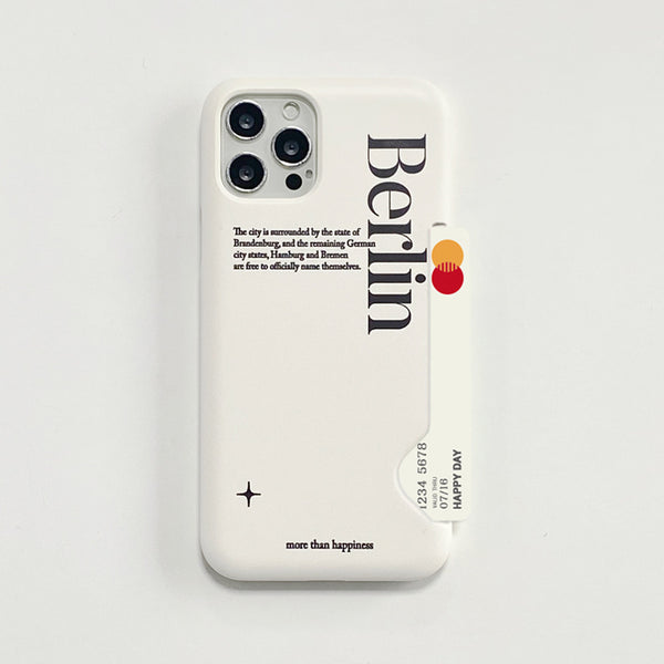 [MOMO CASE] 518 Berlin(크림) Phone Case