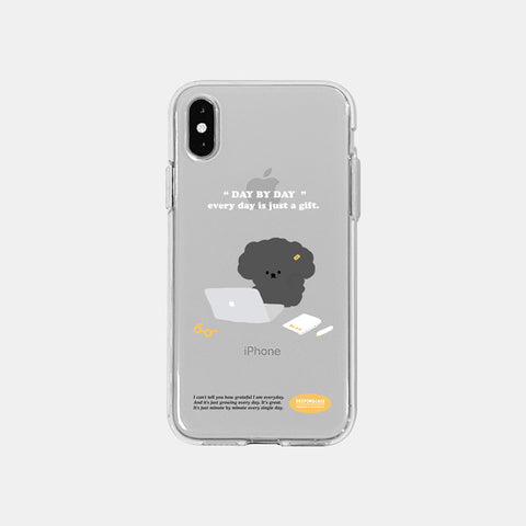 [DEEPING CASE] 일하는 콩이 Jelly Case (Black)