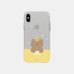 [DEEPING CASE] 애기귤곰의 생일 Jelly Case (Yellow)