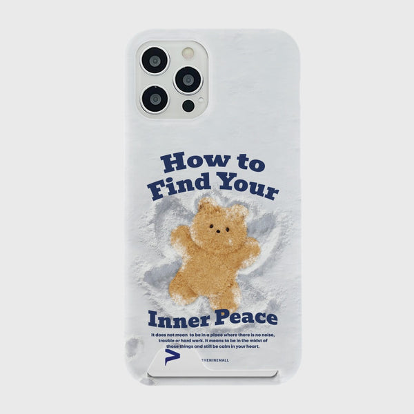 [THENINEMALL] Gummy Snow Inner Peace Hard Phone Case (2 types)