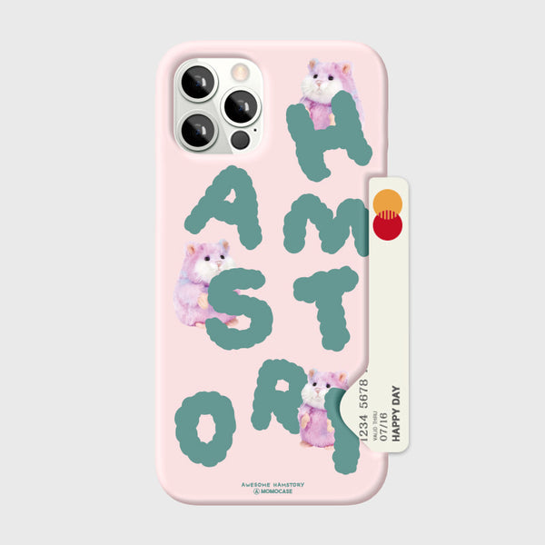 [MOMO CASE] 525 HAMSTORY(핑크) Phone Case