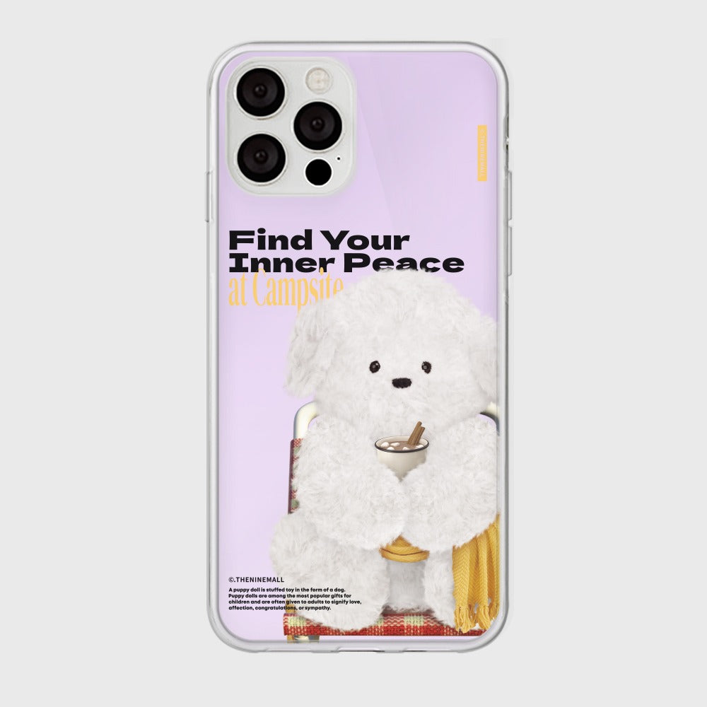 [THENINEMALL] Yellow Camping Ppokku Mirror Phone Case