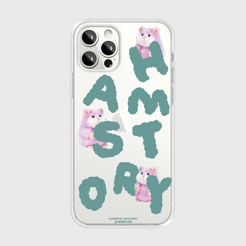 [MOMO CASE] 525 HAMSTORY(핑크) Jelly Case