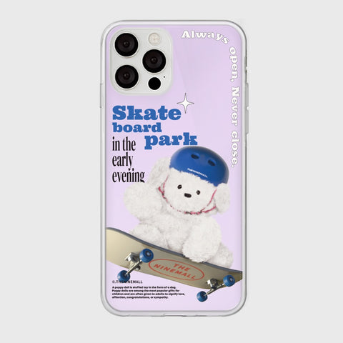 [THENINEMALL] Small Ppokku Skateboarder Mirror Phone Case