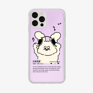[Mademoment] Melody Butty Design Glossy Mirror Phone Case