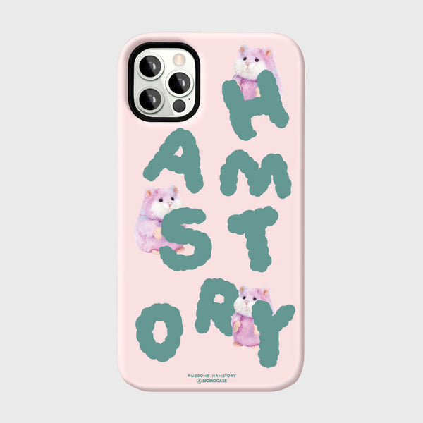 [MOMO CASE] 525 HAMSTORY(핑크) Phone Case