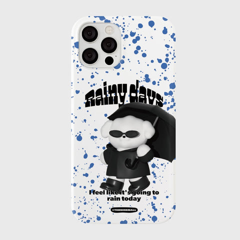 [THENINEMALL] Rainy Day Ppokku Hard Phone Case (2 types)