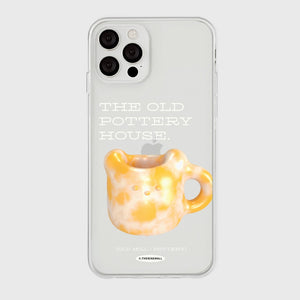 [THENINEMALL] 오렌지 포터리 Clear Phone Case (2 types)