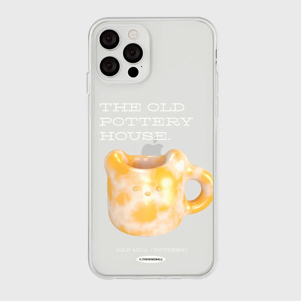 [THENINEMALL] 오렌지 포터리 Clear Phone Case (2 types)