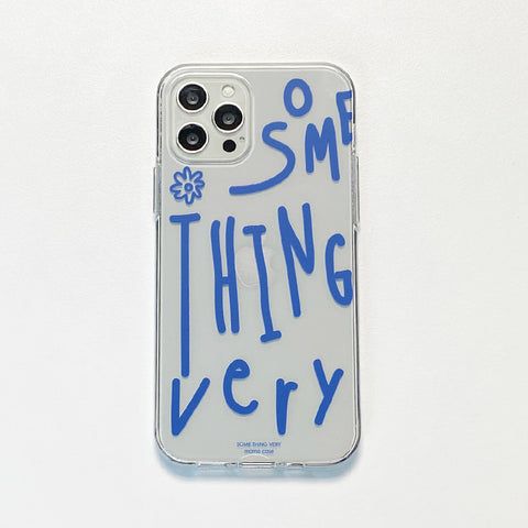 [MOMO CASE] 509 SOMETHING(블루) Jelly Case