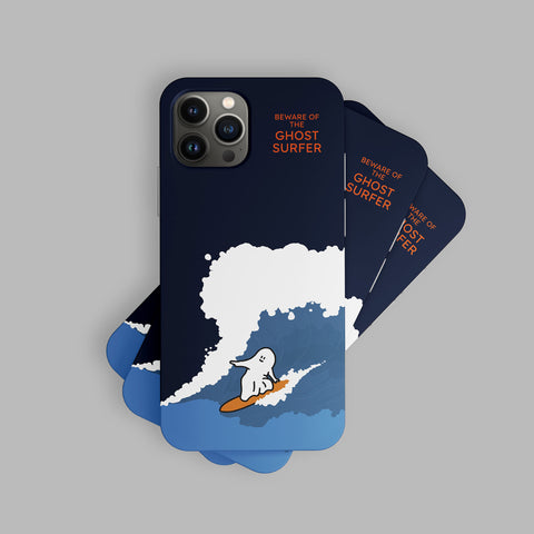 [PERCENTAGE] Midnight Ghost Surfer Phone Case (4 Types)