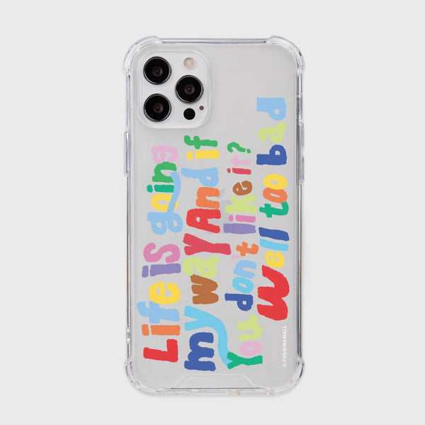 [THENINEMALL] Crayon My Way Clear Phone Case (3 types)