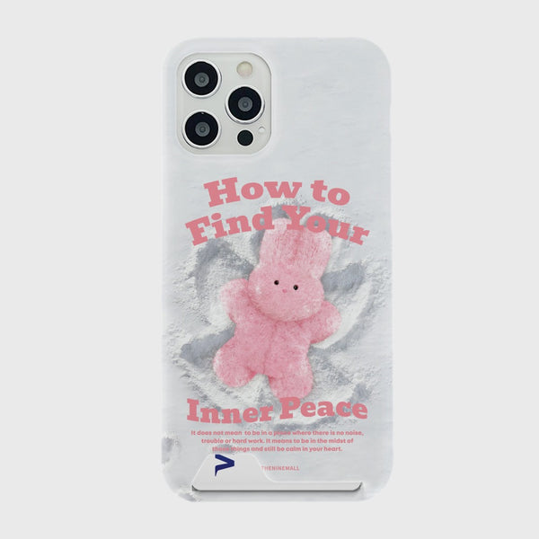 [THENINEMALL] Windy Snow Inner Peace Hard Phone Case (2 types)