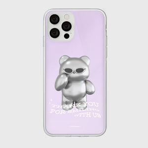 [THENINEMALL] 실버 구미 Mirror Phone Case