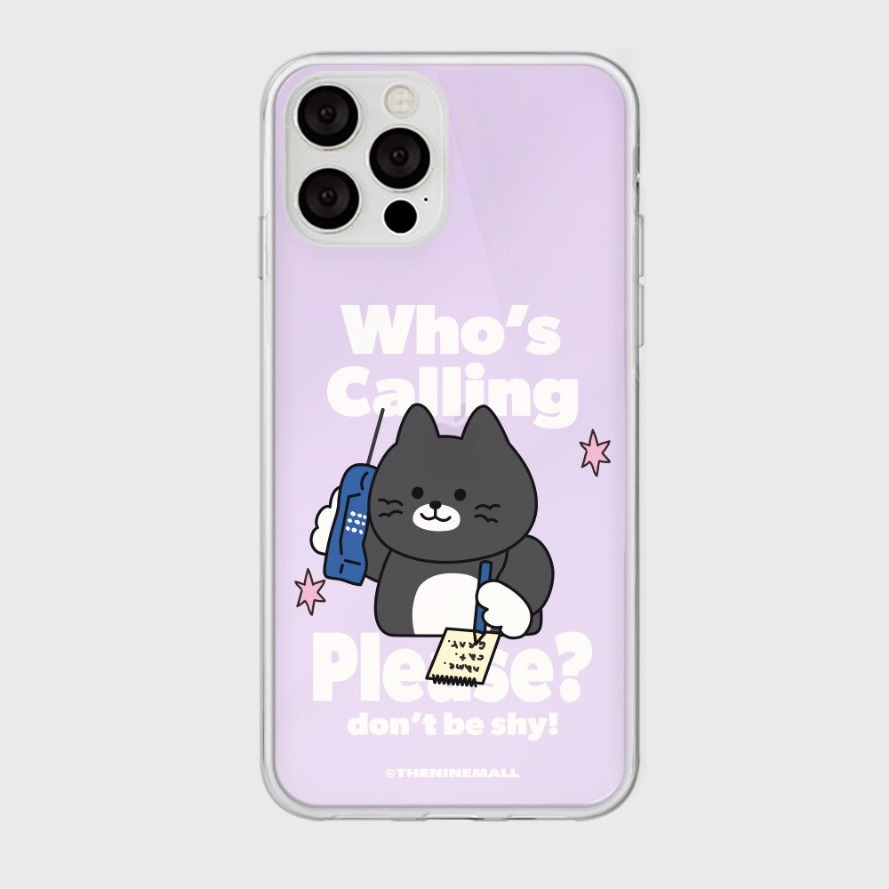 [THENINEMALL] Calling Hey Cat Mirror Phone Case