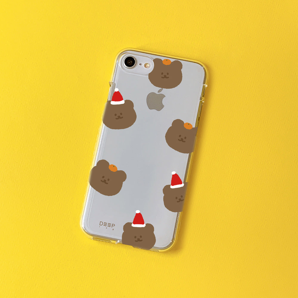 [DEEPING CASE] 산타곰 패턴 Jelly Case