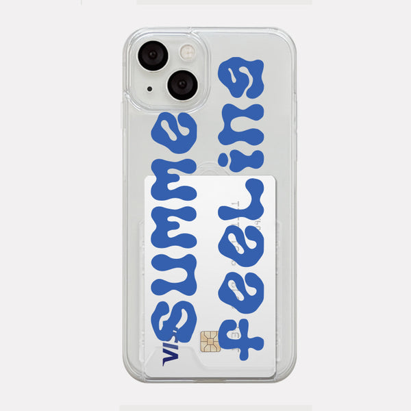 [Mademoment] Summer Feeling Lettering Design Clear Phone Case (4 Types)