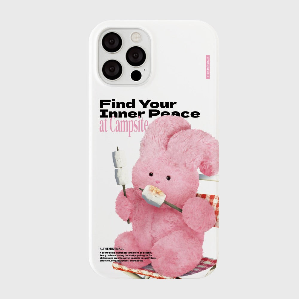 [THENINEMALL] Pink Camping Windy Hard Phone Case (2 types)