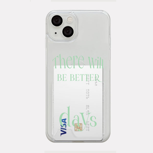 [Mademoment] Day's Color Lettering Design Clear Phone Case (4 Types)