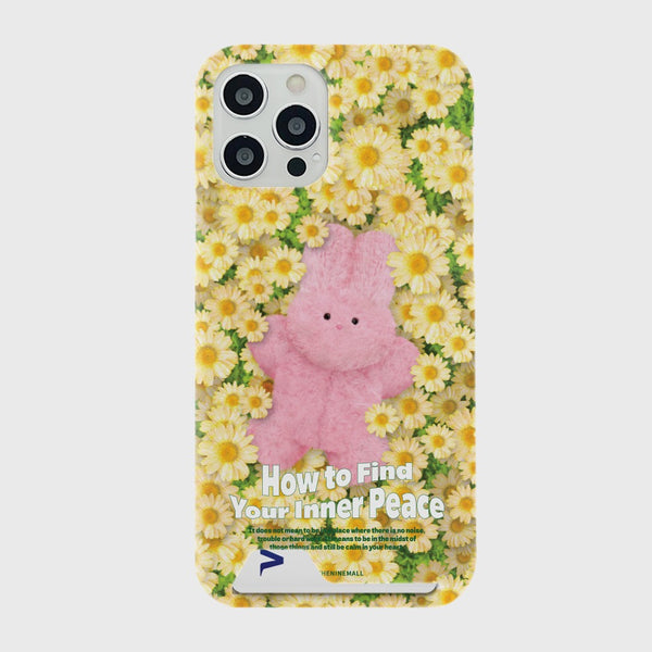 [THENINEMALL] Windy Daisy Inner Peace Hard Phone Case (2 types)