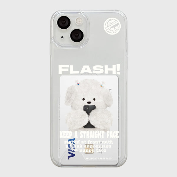 [THENINEMALL] Ppokku Basic Flash Clear Phone Case (3 types)