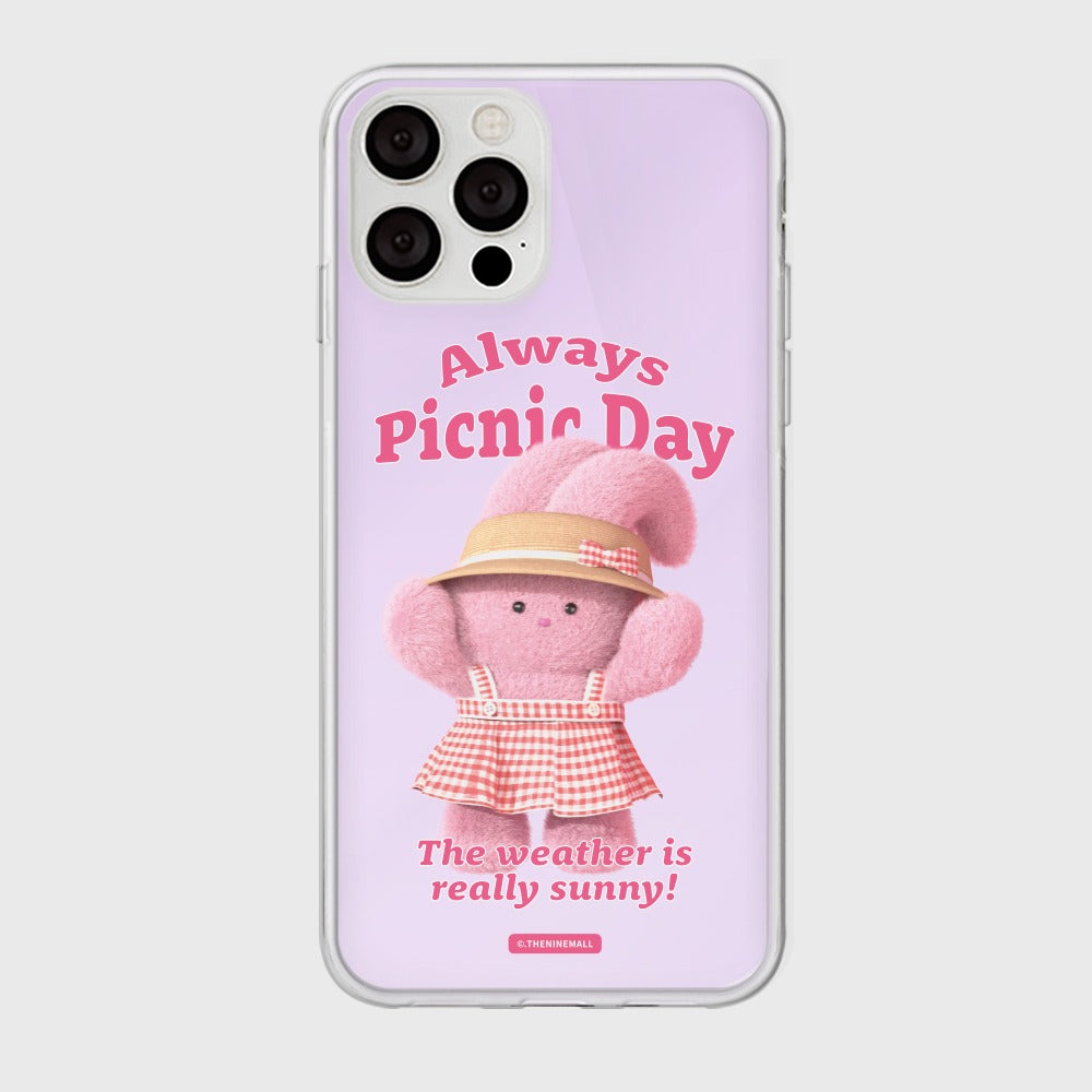 [THENINEMALL] Picnic Day Windy Mirror Phone Case