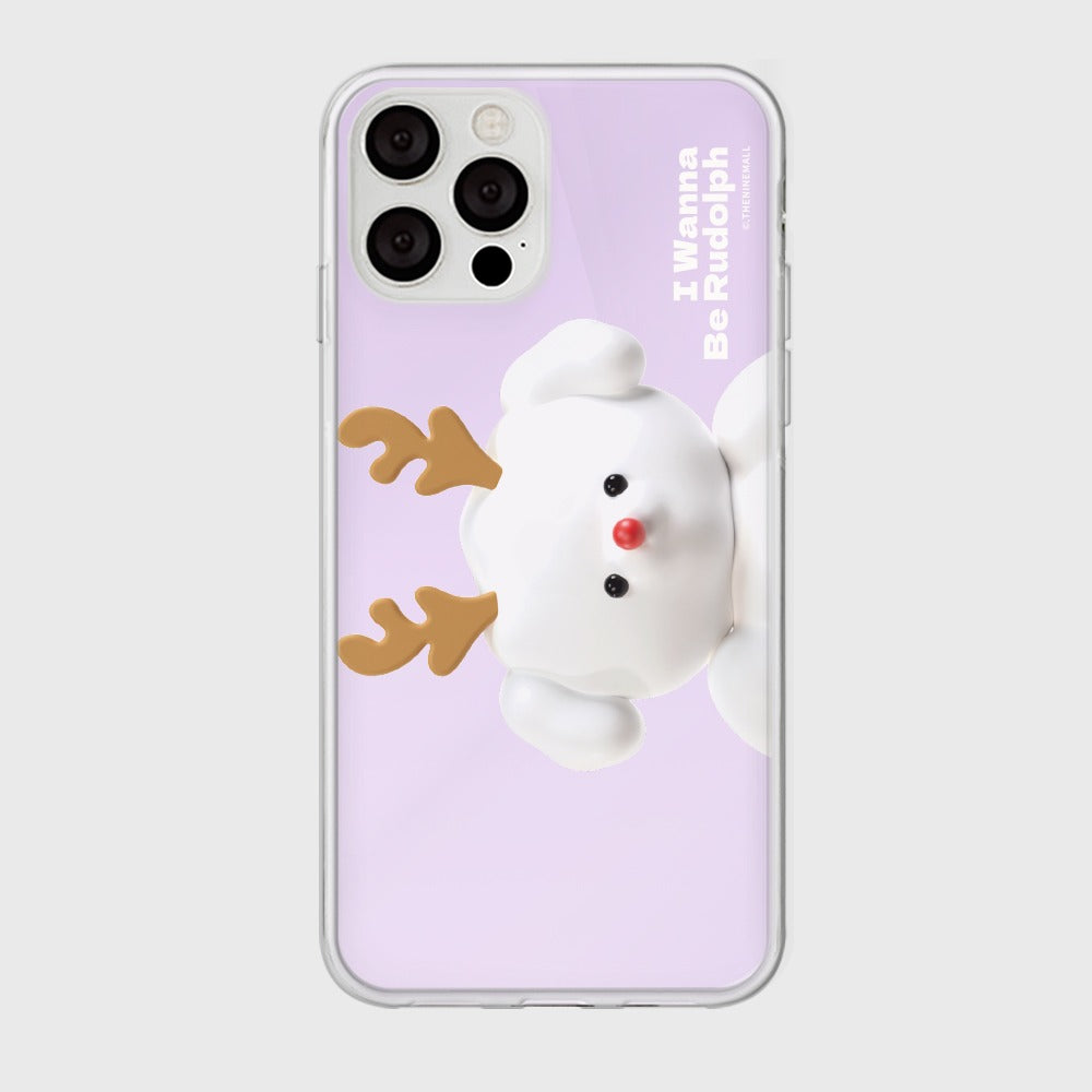 [THENINEMALL] Ppokku Wannabe Rudolph Mirror Phone Case