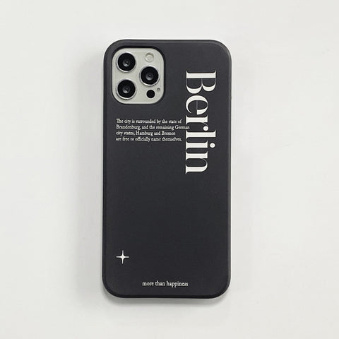 [MOMO CASE] 519 Berlin(블랙) Phone Case