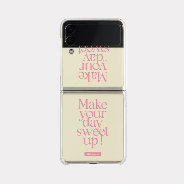 [Mademoment] Sweet Up Lettering Design Clear Phone Case (4 Types)