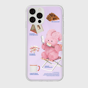 [THENINEMALL] Pattern Camping Windy Mirror Phone Case