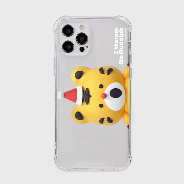 [THENINEMALL] Hey Tiger Wannabe Rudolph Clear Phone Case (3 types)