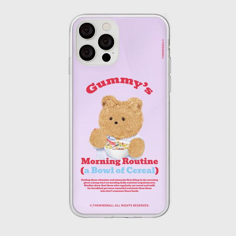 [THENINEMALL] Morning Cereal Gummy Mirror Phone Case