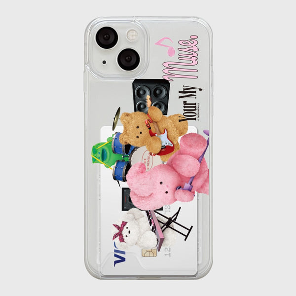 [THENINEMALL] Band Of Friends Clear Phone Case (3 types)