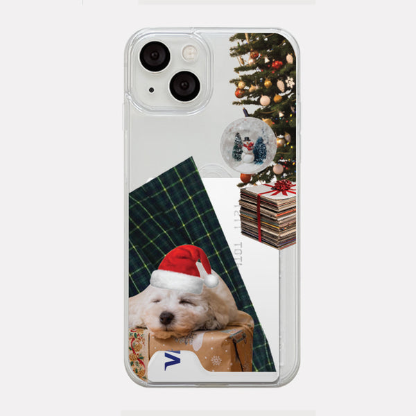 [Mademoment] Sleepy Puppy Design Clear Phone Case (4 Types)