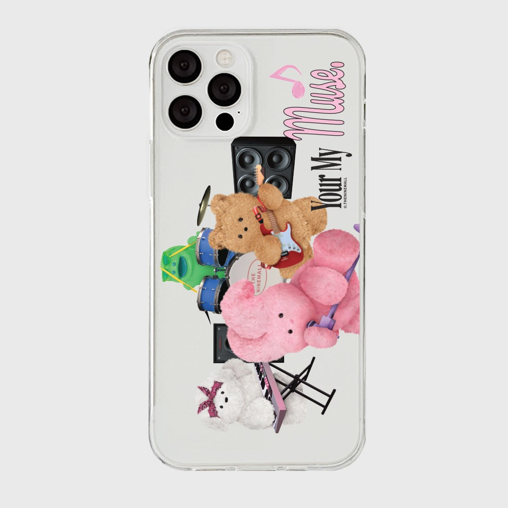 [THENINEMALL] Band Of Friends Clear Phone Case (3 types)