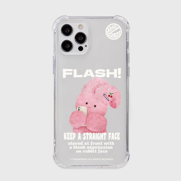 [THENINEMALL] Windy Basic Flash Clear Phone Case (3 types)