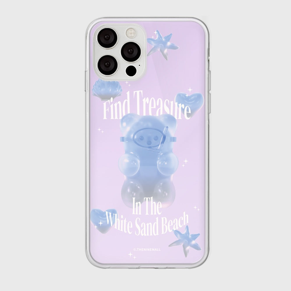 [THENINEMALL] 화이트 샌드 Mirror Phone Case